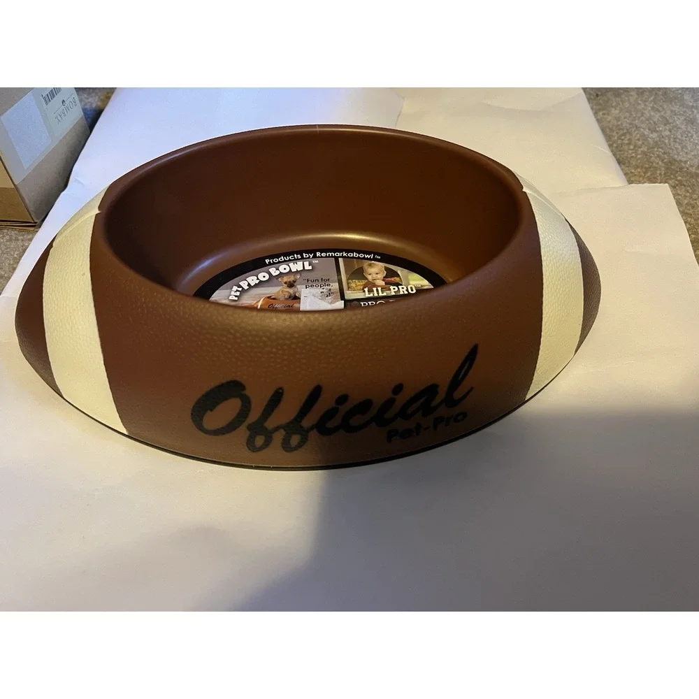 Football Pet/Baby Food or Water Dish BPA Free Dishwasher Safe